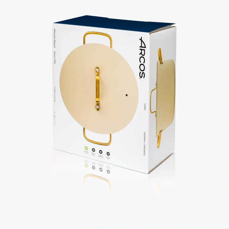 Cacerola Antiadherente Cerámico Serie Samoa Iconic Beige 24 Cm / 4.3 L - Image 9