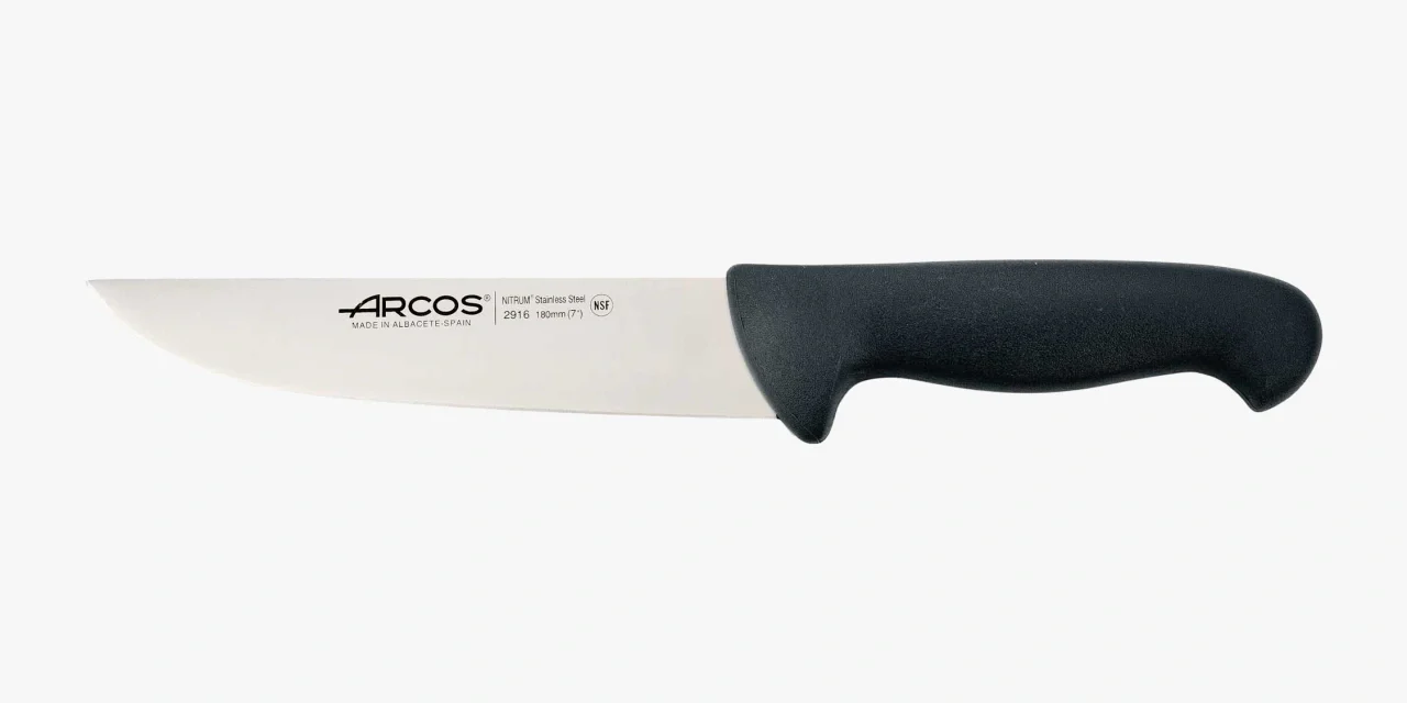 Cuchillo Carnicero color negro Serie 2900 180 mm