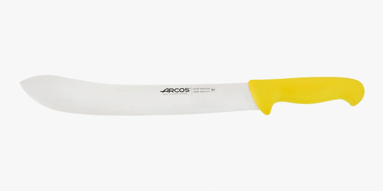 Cuchillo Carnicero color amarillo Serie 2900 300 mm