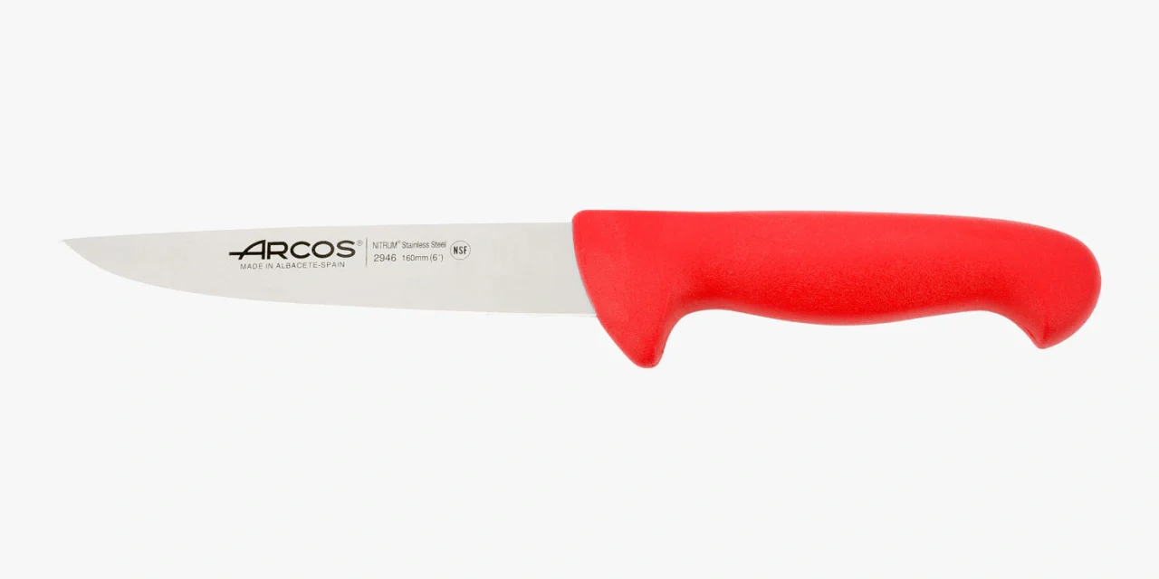 Cuchillo Carnicero color rojo Serie 2900 160 mm