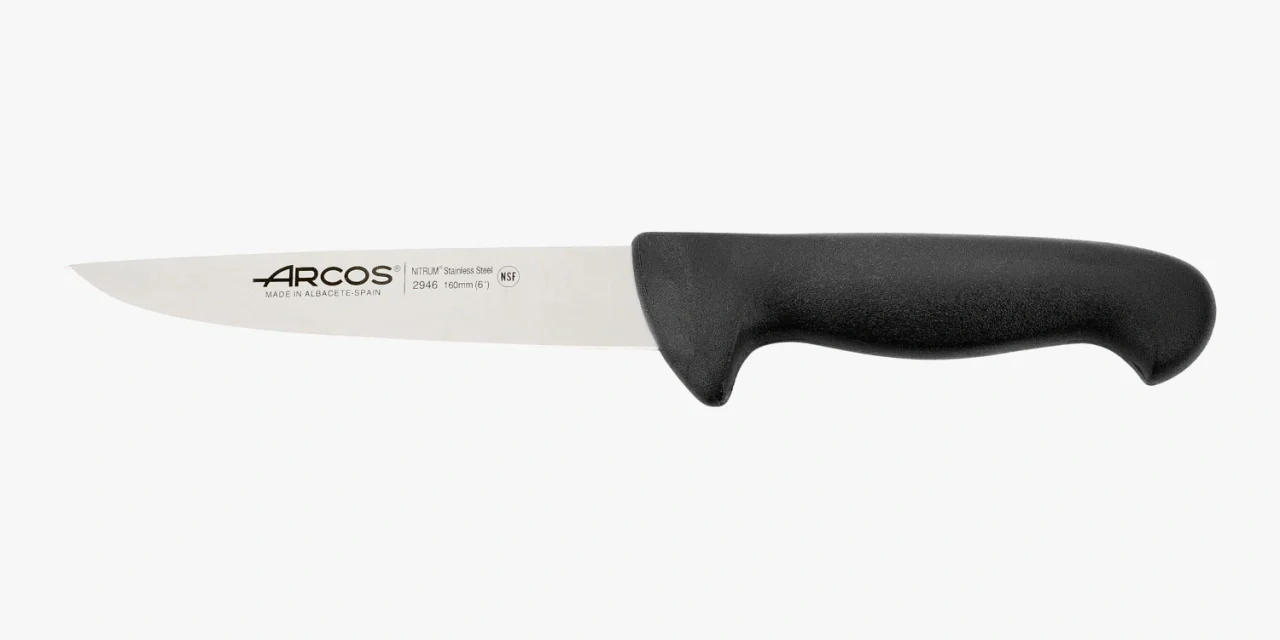 Cuchillo Carnicero color negro Serie 2900 160 mm