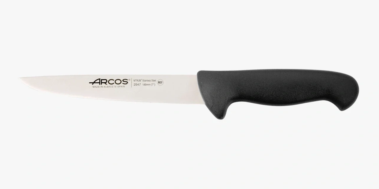 Cuchillo Carnicero color negro Serie 2900 180 mm