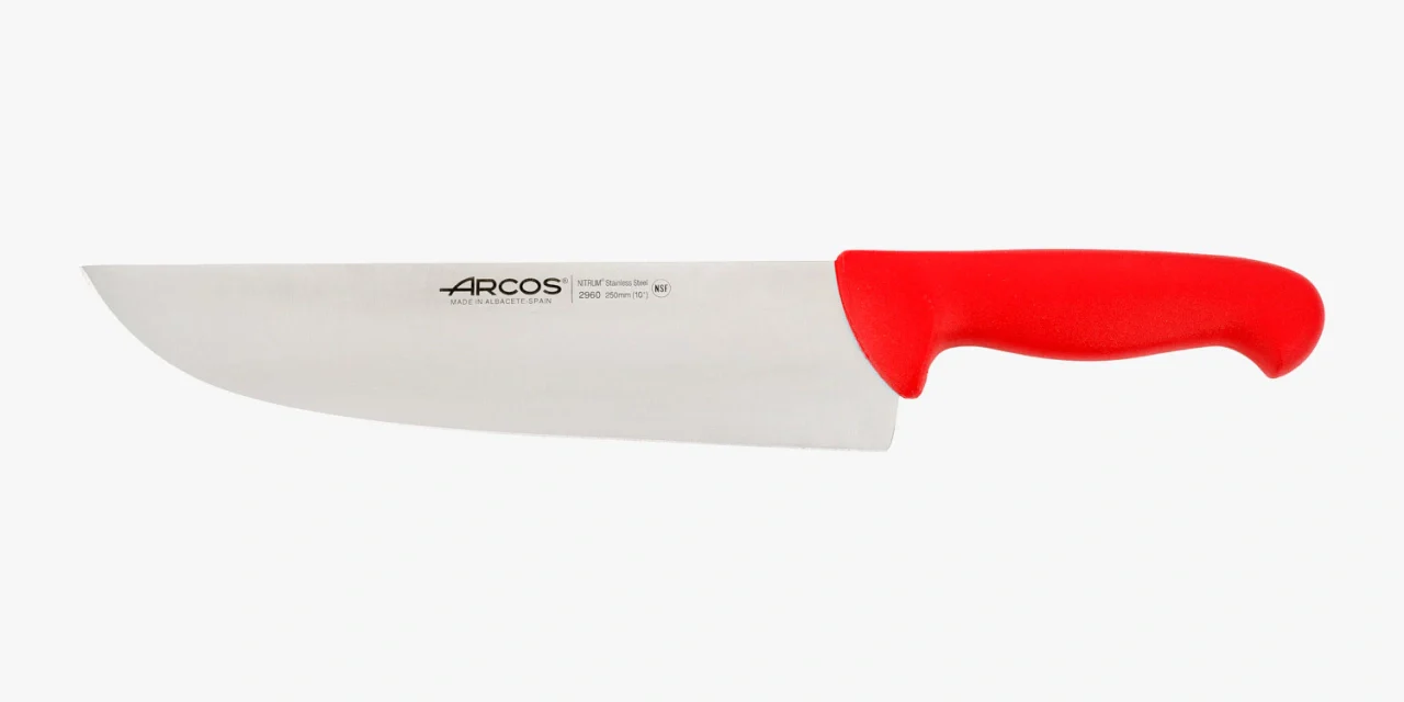 Cuchillo Carnicero color rojo Serie 2900 250 mm