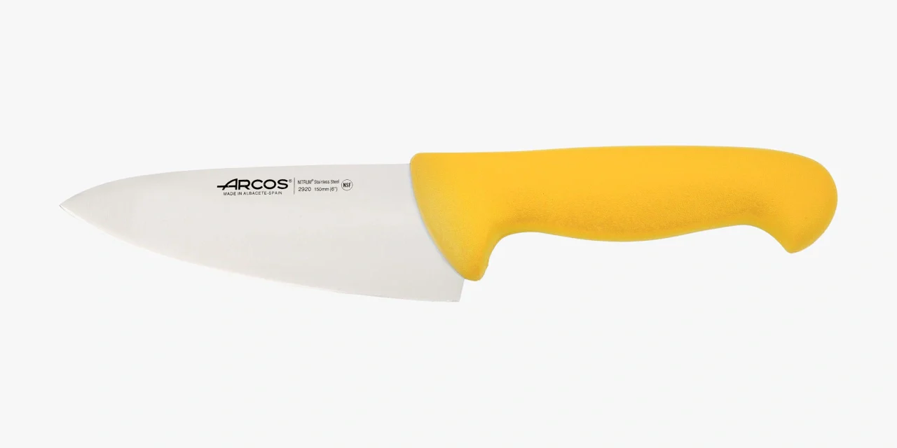 Cuchillo Cocinero color amarillo Serie 2900 150 mm