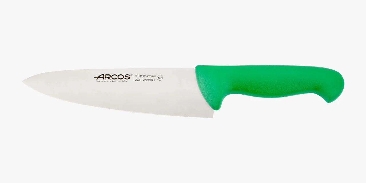 Cuchillo Cocinero color verde Serie 2900 200 mm