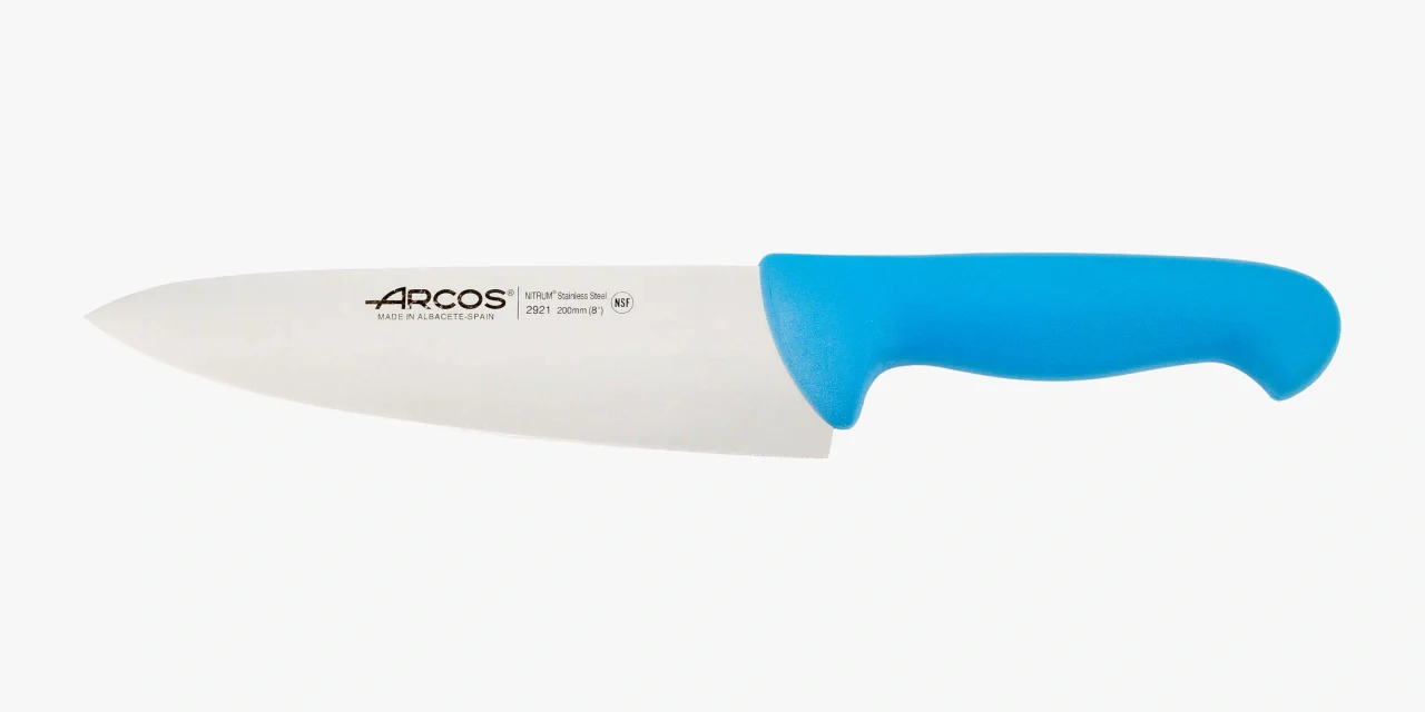 Cuchillo Cocinero color azul Serie 2900 200 mm