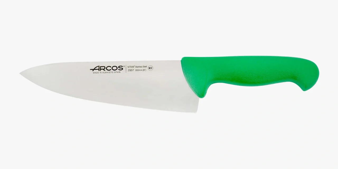 Cuchillo Cocinero color verde Serie 2900 200 mm