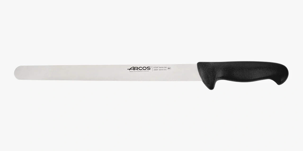Cuchillo Fiambre Color Negro Serie 2900