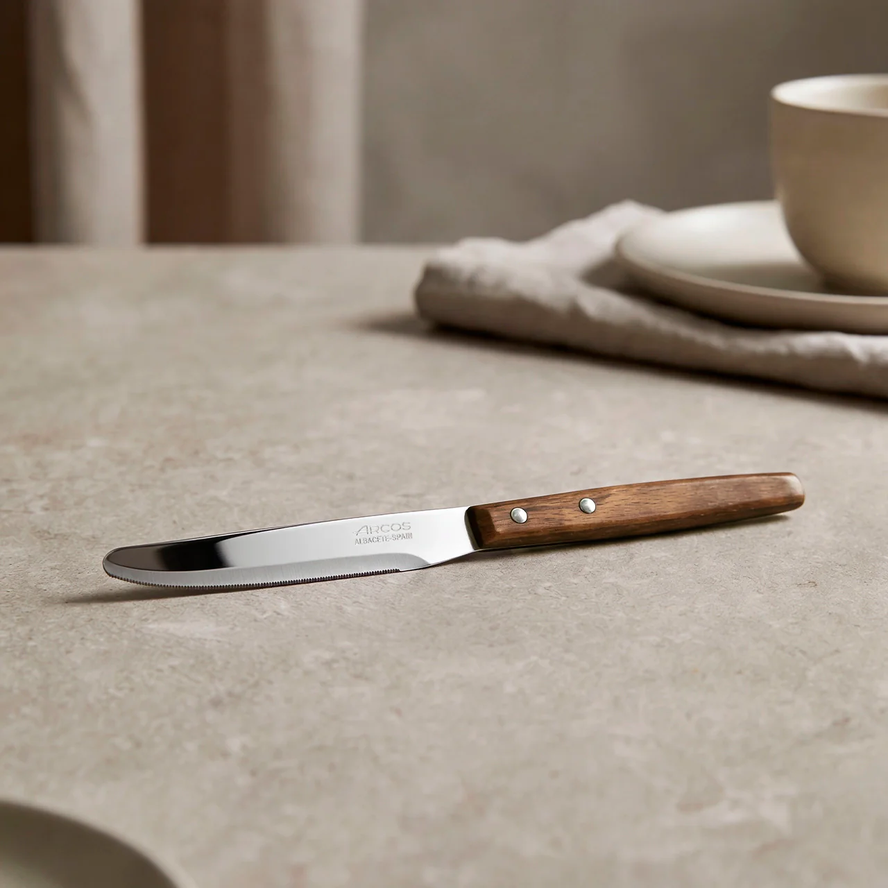 Cuchillo Mesa Serie Gregorio Arcos filo con sierra 110 mm - Image 2
