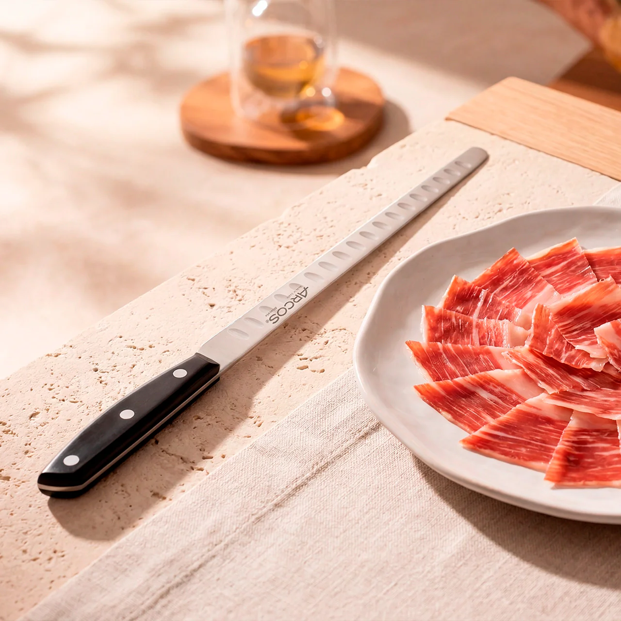 Cuchillo jamonero flexible alveolos 240 mm Serie Ibiza - Image 5