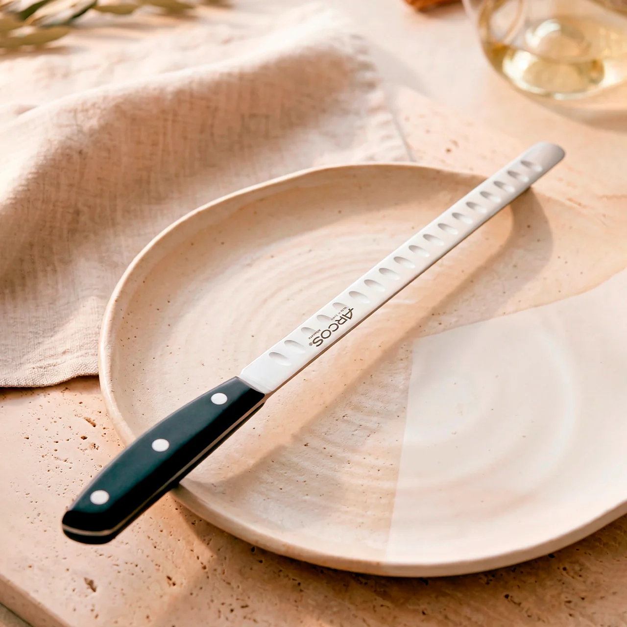 Cuchillo jamonero flexible alveolos 240 mm Serie Ibiza - Image 7