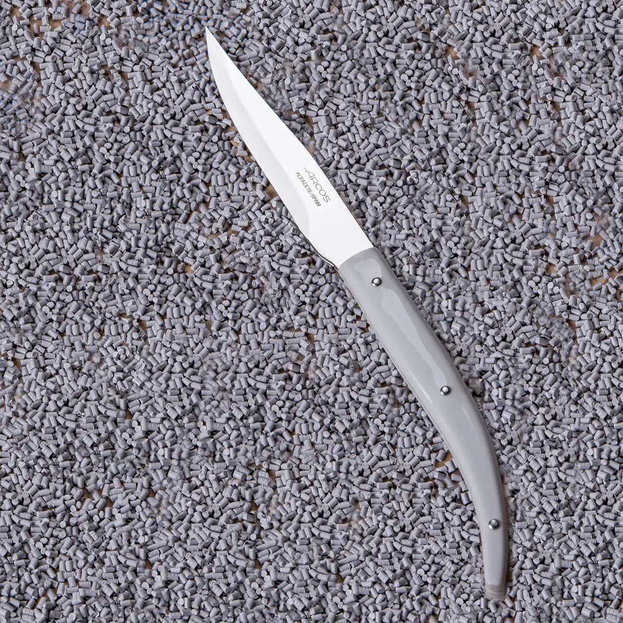 Juego 4 pzas. Cuchillo chuletero Blanco Microserrado - Image 2