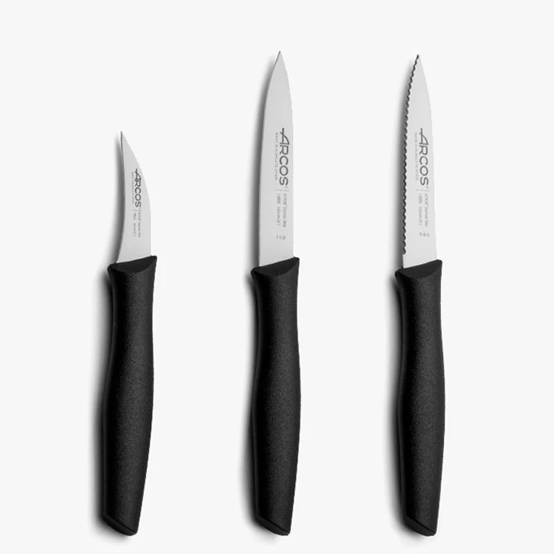 Juego de 3 cuchillos Mondadores color Negro Serie Nova