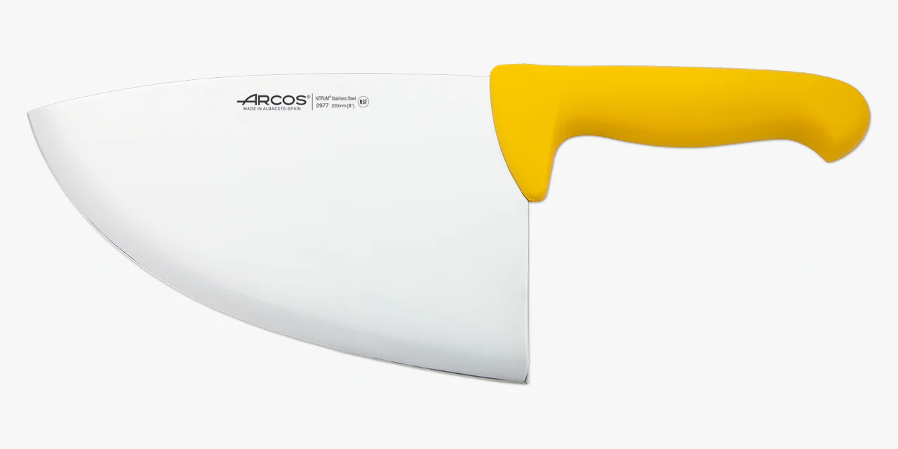 Chuletera color amarillo Serie 2900 220 mm