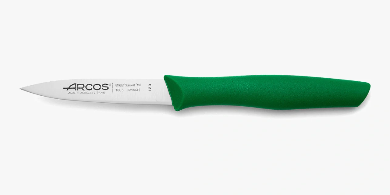 Cuchillo Mondador Color Verde Serie Nova 85 mm