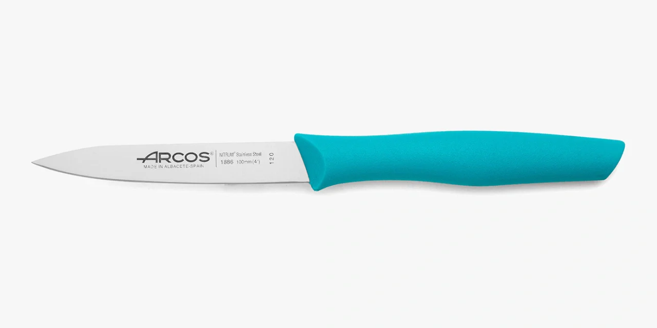 Cuchillo Mondador Color Turquesa Serie Nova 100 mm