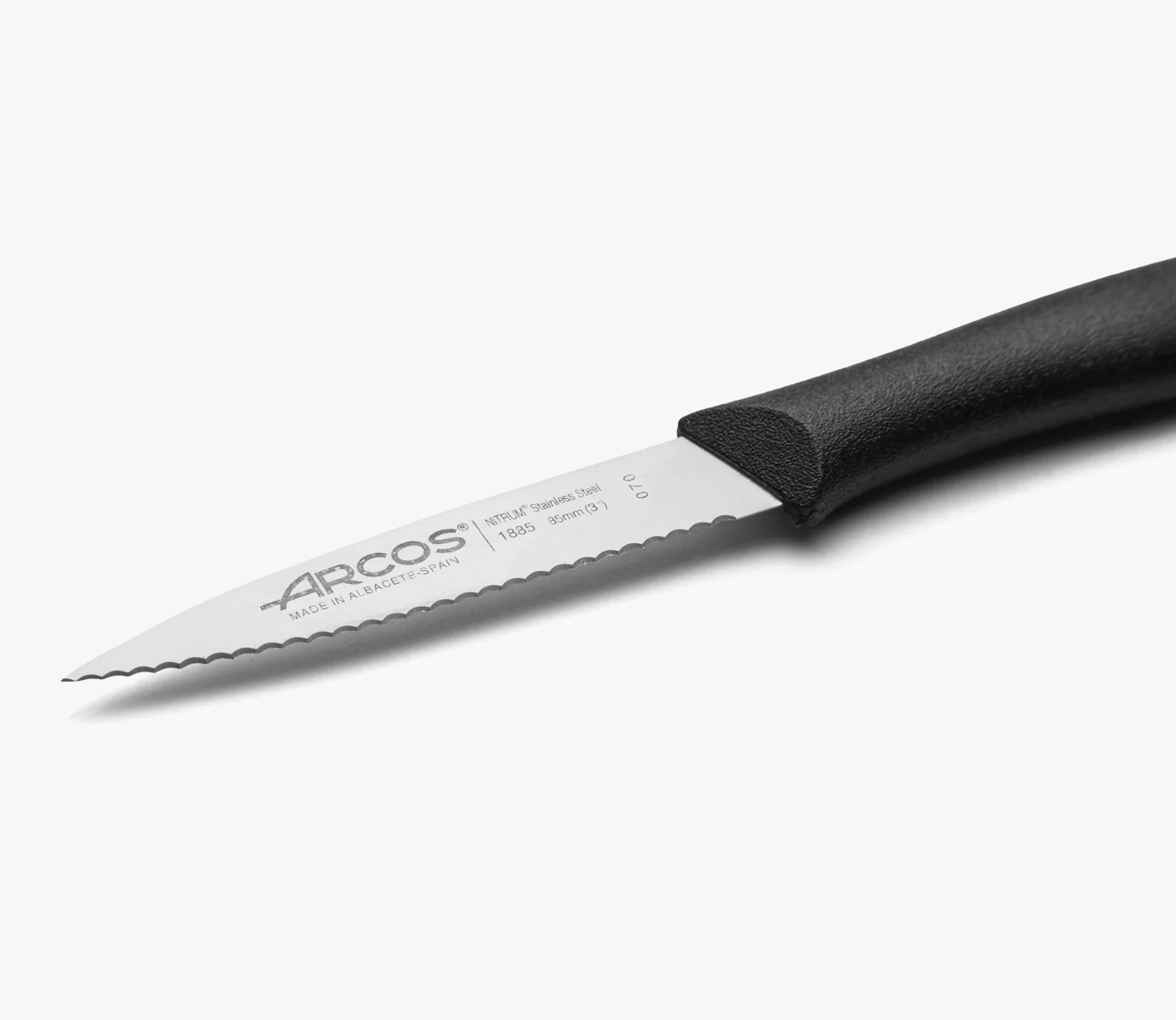 Cuchillo Mondador Color Negro con Sierra Serie Nova 85 mm - Image 2