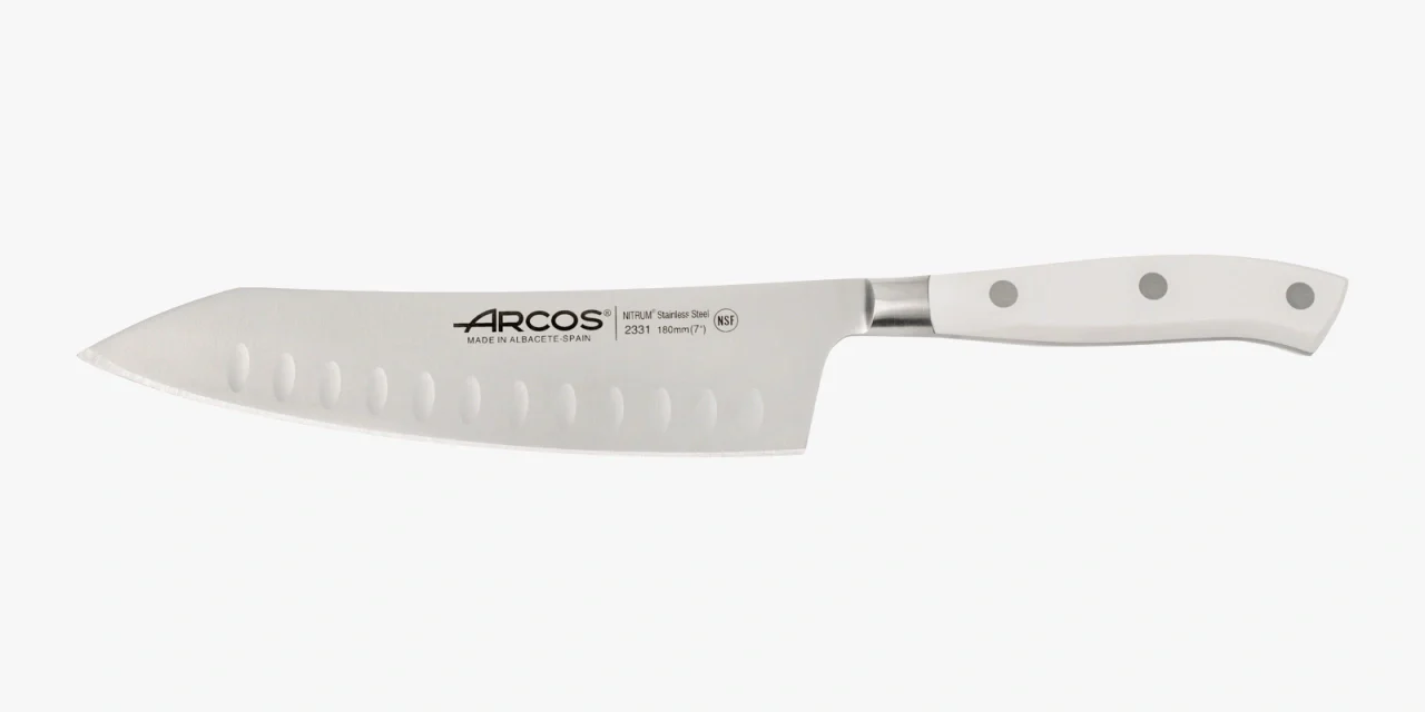 Rocking Santoku Serie Riviera Blanc 180 mm