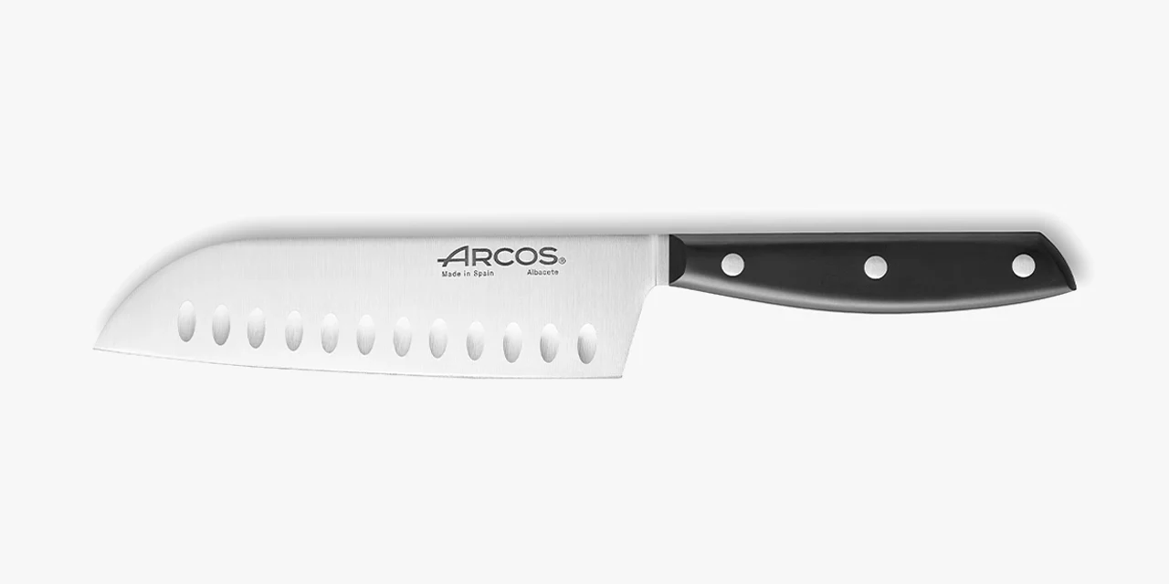 Cuchillo santoku alveolos 180 mm Serie Ibiza