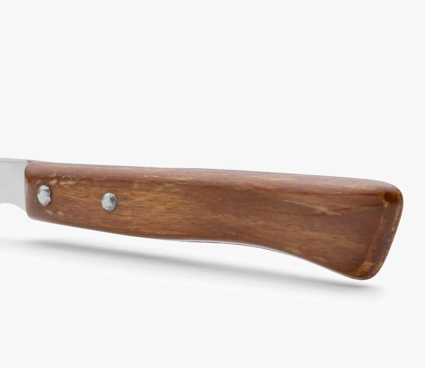 Set 6 Pzas. Cuchillo chuletero madera de haya comprimida filo con sierra 110 mm - Image 4