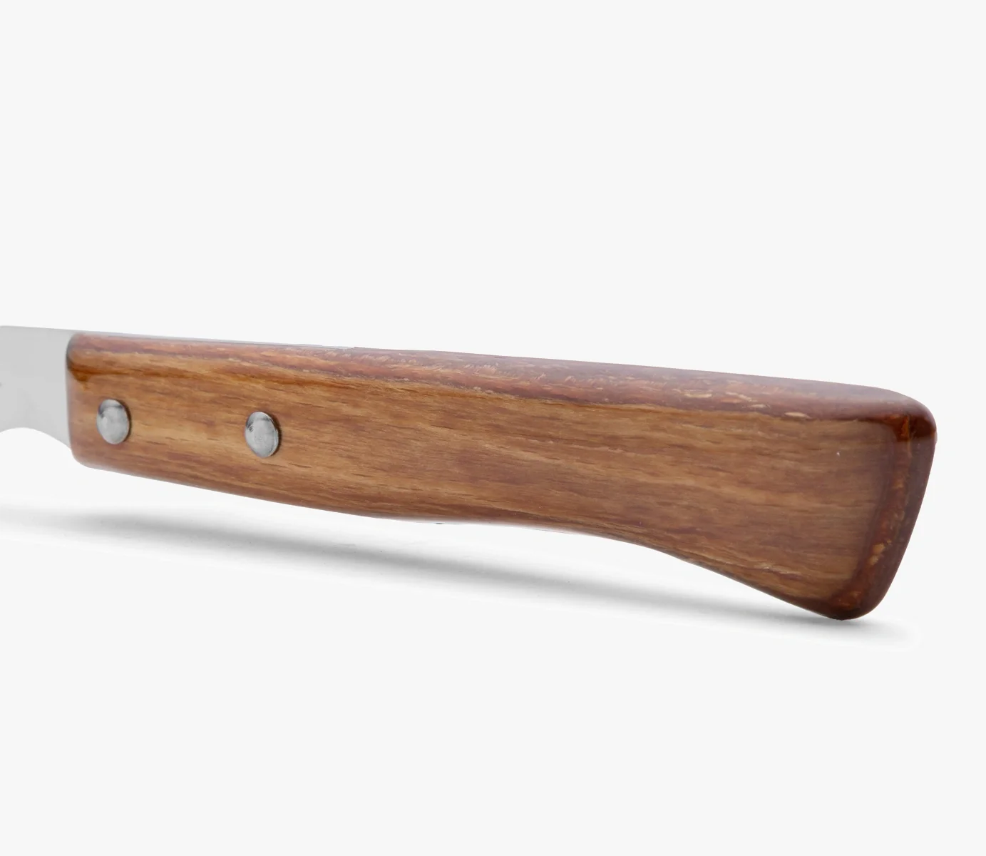 Set 4 Pzas. Cuchillo Chuletero Madera de Haya comprimida Filo Liso 110 mm - Image 4