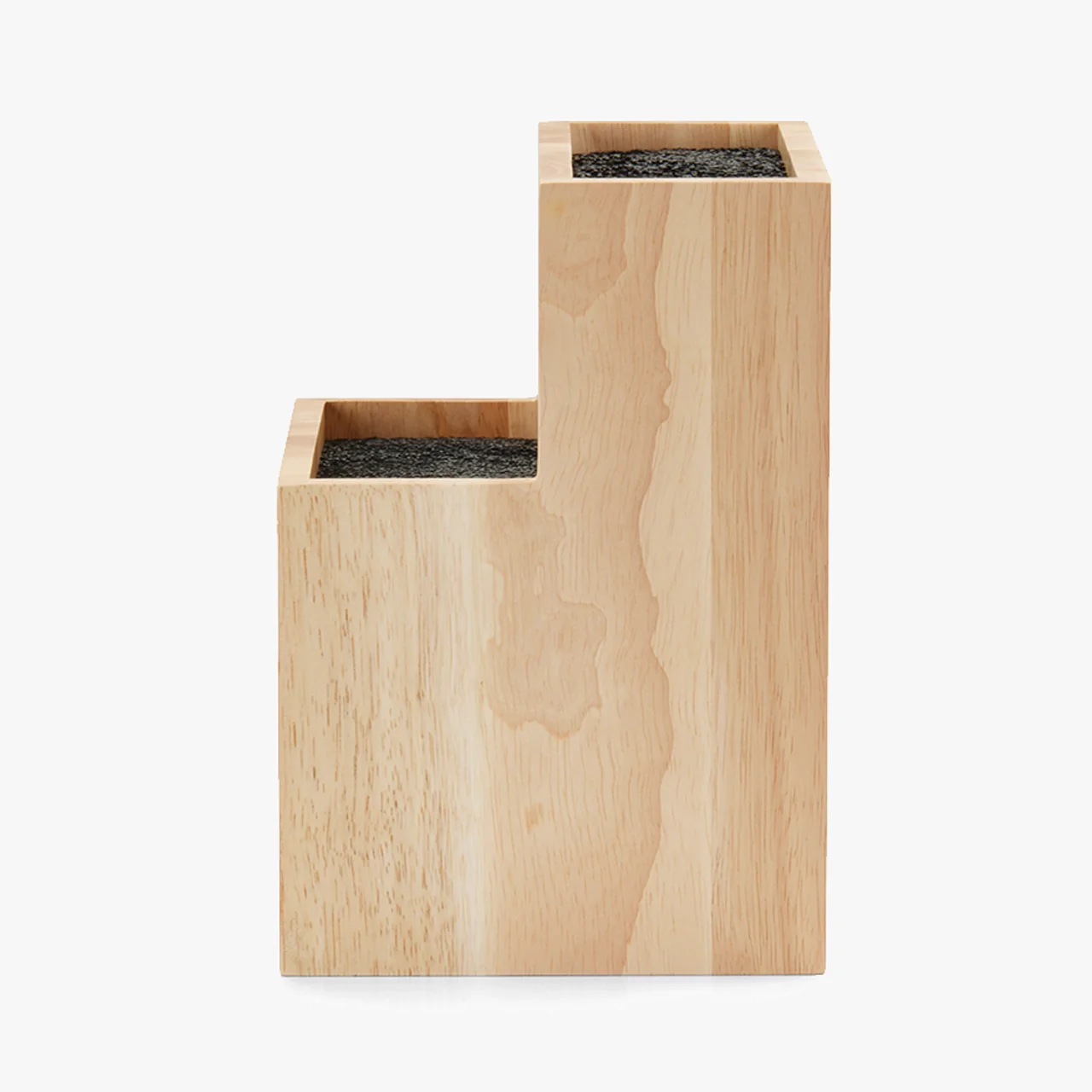 Soporte dos alturas madera de caucho 225 x 185 x 150 mm - Image 3