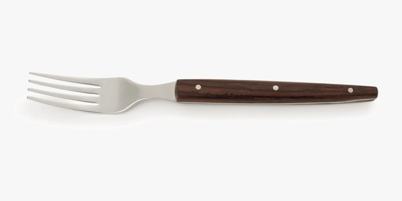 Tenedor Chuletero The Origin Madera de Palisandro 220 mm